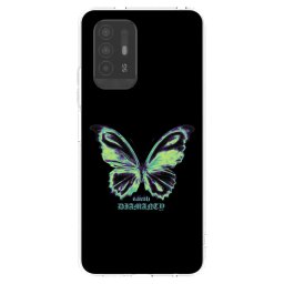 Átlátszó szilikon tok az alábbi mobiltelefonokra OPPO A94 5G - Diamanty Blue