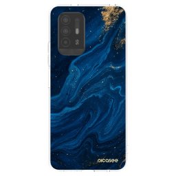Átlátszó szilikon tok az alábbi mobiltelefonokra OPPO A94 5G - Blue