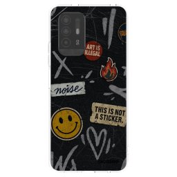 Átlátszó szilikon tok az alábbi mobiltelefonokra OPPO A94 5G - STICKERS x TAGS