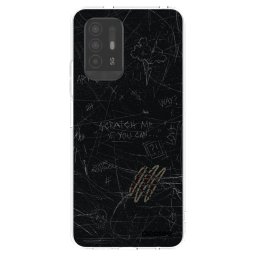 Átlátszó szilikon tok az alábbi mobiltelefonokra OPPO A94 5G - SCRATCH