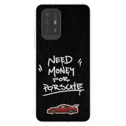 Átlátszó szilikon tok az alábbi mobiltelefonokra OPPO A94 5G - Dark Racer