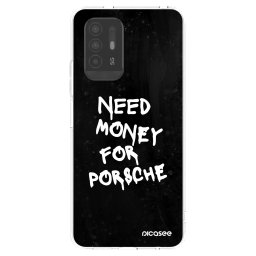 Átlátszó szilikon tok az alábbi mobiltelefonokra OPPO A94 5G - Black Dollar