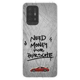 Átlátszó szilikon tok az alábbi mobiltelefonokra OPPO A94 5G - Grey Drift