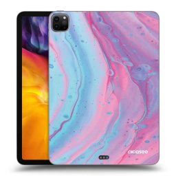Fekete szilikon tok az alábbi táblagépre Apple iPad Pro 11" 2022 M2 (4.generace) - Pink liquid