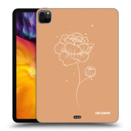 Fekete szilikon tok az alábbi táblagépre Apple iPad Pro 11" 2022 M2 (4.generace) - Peonies