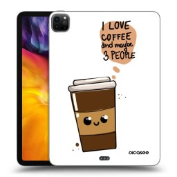 Fekete szilikon tok az alábbi táblagépre Apple iPad Pro 11" 2022 M2 (4.generace) - Cute coffee