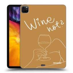 Fekete szilikon tok az alábbi táblagépre Apple iPad Pro 11" 2022 M2 (4.generace) - Wine not