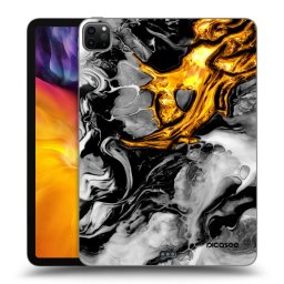 Fekete szilikon tok az alábbi táblagépre Apple iPad Pro 11" 2022 M2 (4.generace) - Black Gold 2