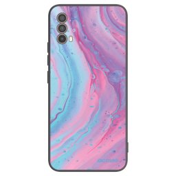 Fekete szilikon tok az alábbi mobiltelefonokra Motorola Moto E40 - Pink liquid