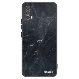 Fekete szilikon tok az alábbi mobiltelefonokra Motorola Moto E40 - Black marble