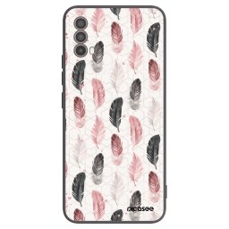 Fekete szilikon tok az alábbi mobiltelefonokra Motorola Moto E40 - Feather 2