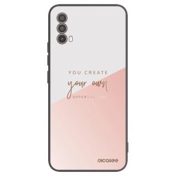 Fekete szilikon tok az alábbi mobiltelefonokra Motorola Moto E40 - You create your own opportunities