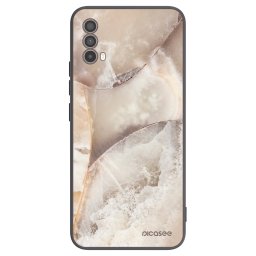 Fekete szilikon tok az alábbi mobiltelefonokra Motorola Moto E40 - Cream marble