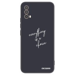 Fekete szilikon tok az alábbi mobiltelefonokra Motorola Moto E40 - Everything is a choice