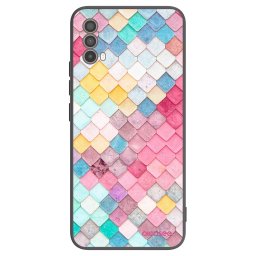 Fekete szilikon tok az alábbi mobiltelefonokra Motorola Moto E40 - Colorful roof