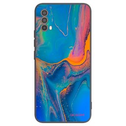 Fekete szilikon tok az alábbi mobiltelefonokra Motorola Moto E40 - Rainbow