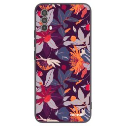 Fekete szilikon tok az alábbi mobiltelefonokra Motorola Moto E40 - Purple Leaf