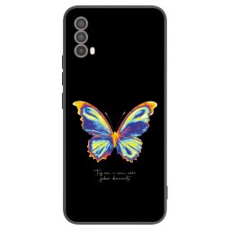 Fekete szilikon tok az alábbi mobiltelefonokra Motorola Moto E40 - Diamanty Black