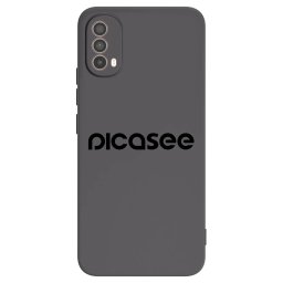 Fekete szilikon tok az alábbi mobiltelefonokra Motorola Moto E40 - Picasee - new logo - black