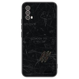 Fekete szilikon tok az alábbi mobiltelefonokra Motorola Moto E40 - SCRATCH