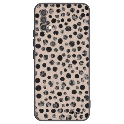 Fekete szilikon tok az alábbi mobiltelefonokra Motorola Moto E40 - Dots