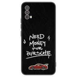 Fekete szilikon tok az alábbi mobiltelefonokra Motorola Moto E40 - Dark Racer