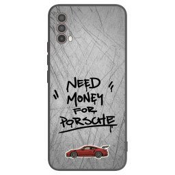 Fekete szilikon tok az alábbi mobiltelefonokra Motorola Moto E40 - Grey Drift