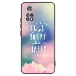 Fekete szilikon tok az alábbi mobiltelefonokra Xiaomi Poco M4 Pro - Think happy be happy