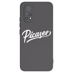 Fekete szilikon tok az alábbi mobiltelefonokra Xiaomi Poco M4 Pro - Picasee - old logo - white