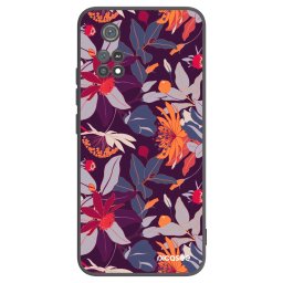 Fekete szilikon tok az alábbi mobiltelefonokra Xiaomi Poco M4 Pro - Purple Leaf