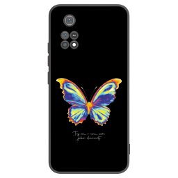 Fekete szilikon tok az alábbi mobiltelefonokra Xiaomi Poco M4 Pro - Diamanty Black