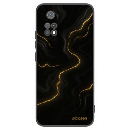 Fekete szilikon tok az alábbi mobiltelefonokra Xiaomi Poco M4 Pro - Thunder