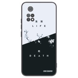 Fekete szilikon tok az alábbi mobiltelefonokra Xiaomi Poco M4 Pro - Life - Death