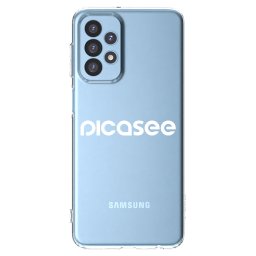 Átlátszó szilikon tok az alábbi mobiltelefonokra Samsung Galaxy A23 A235F 4G - Picasee - new logo - white