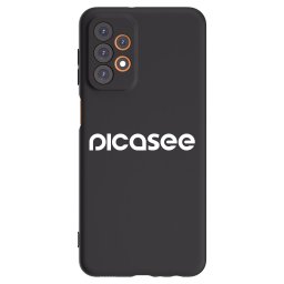 Fekete szilikon tok az alábbi mobiltelefonokra Samsung Galaxy A23 A236B 5G - Picasee - new logo - white