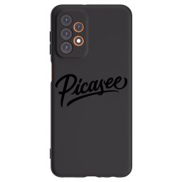 Fekete szilikon tok az alábbi mobiltelefonokra Samsung Galaxy A23 A236B 5G - Picasee - old logo - black