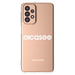 Átlátszó szilikon tok az alábbi mobiltelefonokra Samsung Galaxy A23 A236B 5G - Picasee - new logo - white