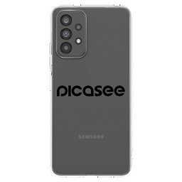 Átlátszó szilikon tok az alábbi mobiltelefonokra Samsung Galaxy A73 5G - Picasee - new logo - black