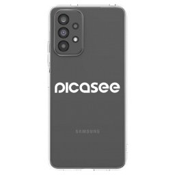 Átlátszó szilikon tok az alábbi mobiltelefonokra Samsung Galaxy A73 5G - Picasee - new logo - white