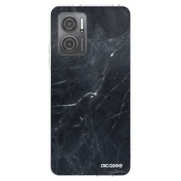 Átlátszó szilikon tok az alábbi mobiltelefonokra Xiaomi Redmi 10 5G - Black marble