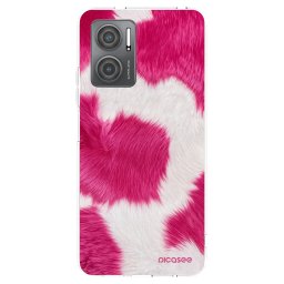 Átlátszó szilikon tok az alábbi mobiltelefonokra Xiaomi Redmi 10 5G - Pink Moo