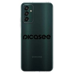 Átlátszó szilikon tok az alábbi mobiltelefonokra Samsung Galaxy M23 5G - Picasee - new logo - black