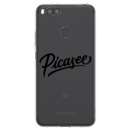Átlátszó szilikon tok az alábbi mobiltelefonokra Xiaomi Redmi A1 - Picasee - old logo - black