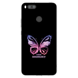 Átlátszó szilikon tok az alábbi mobiltelefonokra Xiaomi Redmi A1 - Diamanty Purple