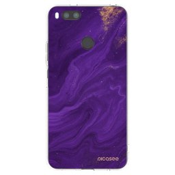 Átlátszó szilikon tok az alábbi mobiltelefonokra Xiaomi Redmi A1 - Purple