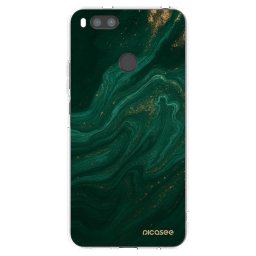 Átlátszó szilikon tok az alábbi mobiltelefonokra Xiaomi Redmi A1 - Green