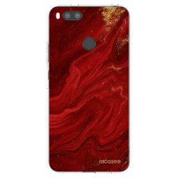 Átlátszó szilikon tok az alábbi mobiltelefonokra Xiaomi Redmi A1 - Red