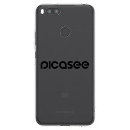 Átlátszó szilikon tok az alábbi mobiltelefonokra Xiaomi Redmi A1 - Picasee - new logo - black
