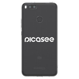 Átlátszó szilikon tok az alábbi mobiltelefonokra Xiaomi Redmi A1 - Picasee - new logo - white
