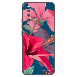 Fekete szilikon tok az alábbi mobiltelefonokra Sony Xperia 10 III - Hibiscus
